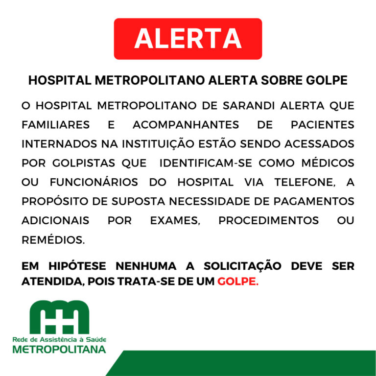 Hospital Metropolitano alerta sobre golpe